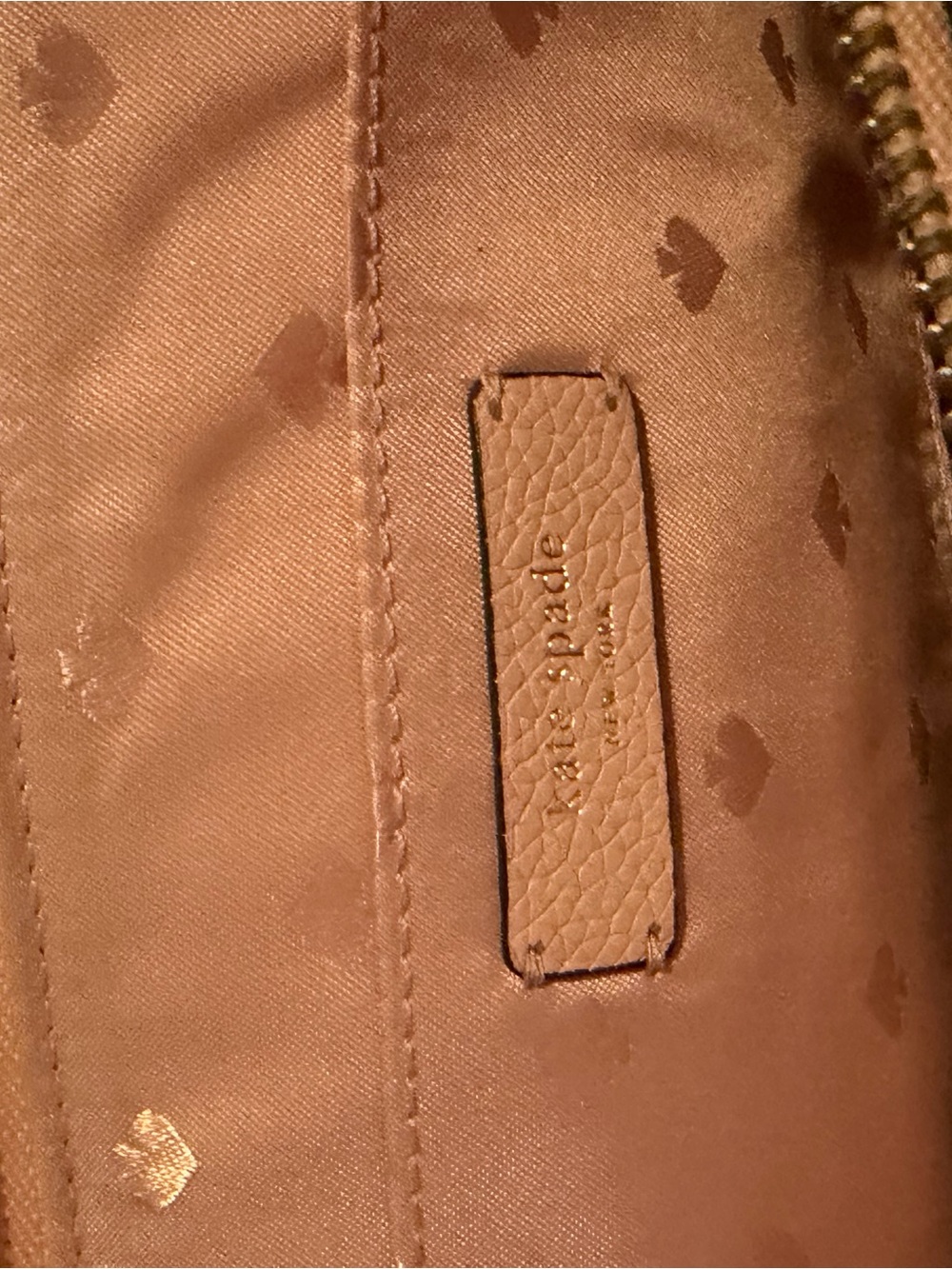 kate spade Blush Pink Leather Crossbody with Flamingo Patch - Picture 9 of 10